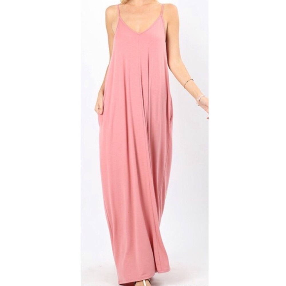 ▪️Dusty Pink Oversized Maxi Dress